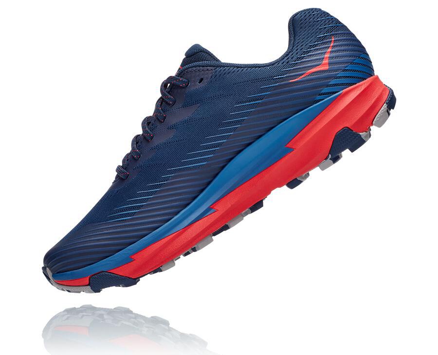 Trail Shoes Mens - Hoka One One Torrent 2 - Navy - ZQOCAIM-81